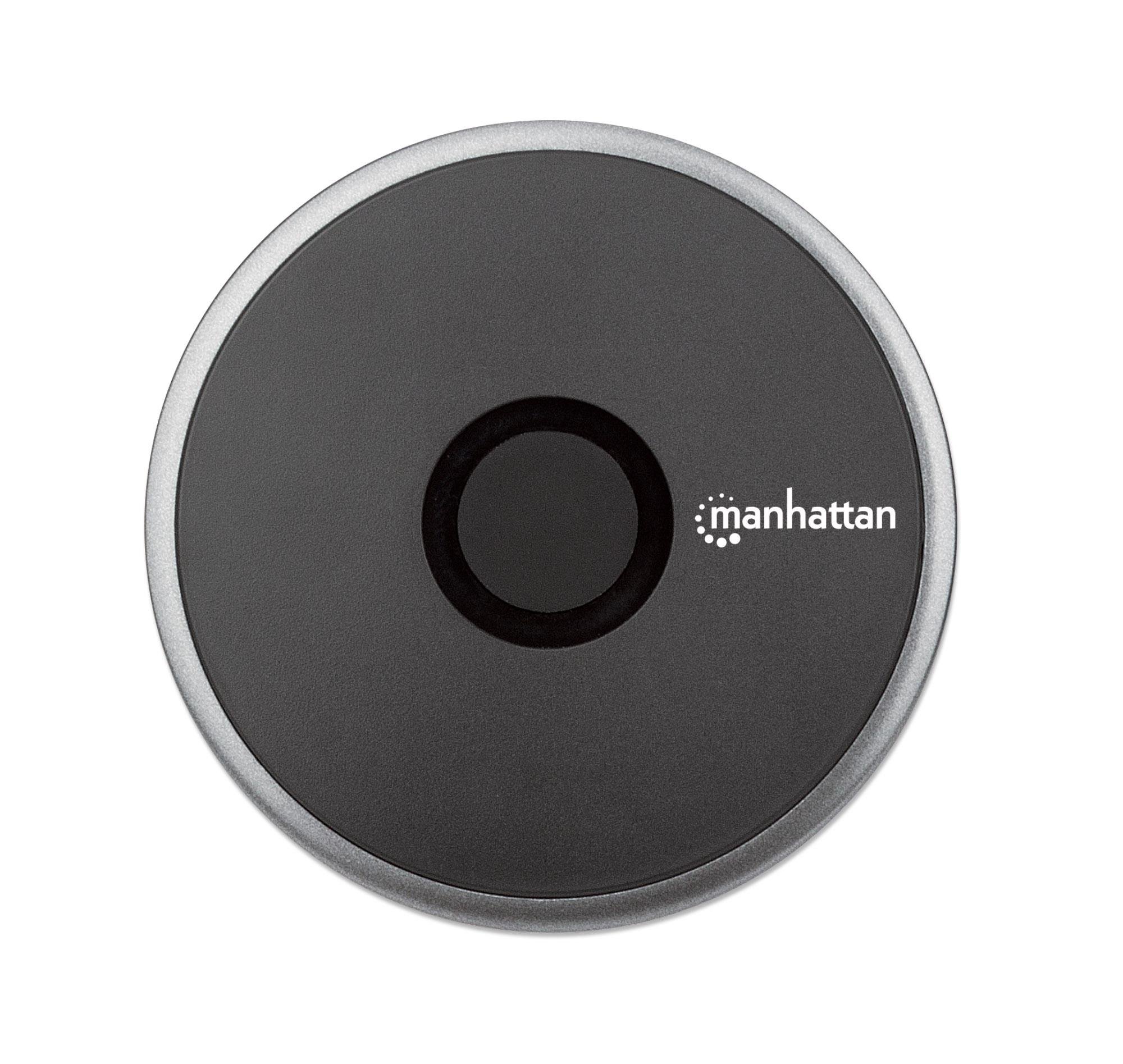 Pad di Ricarica Wireless Veloce 10W Nero MANHATTAN