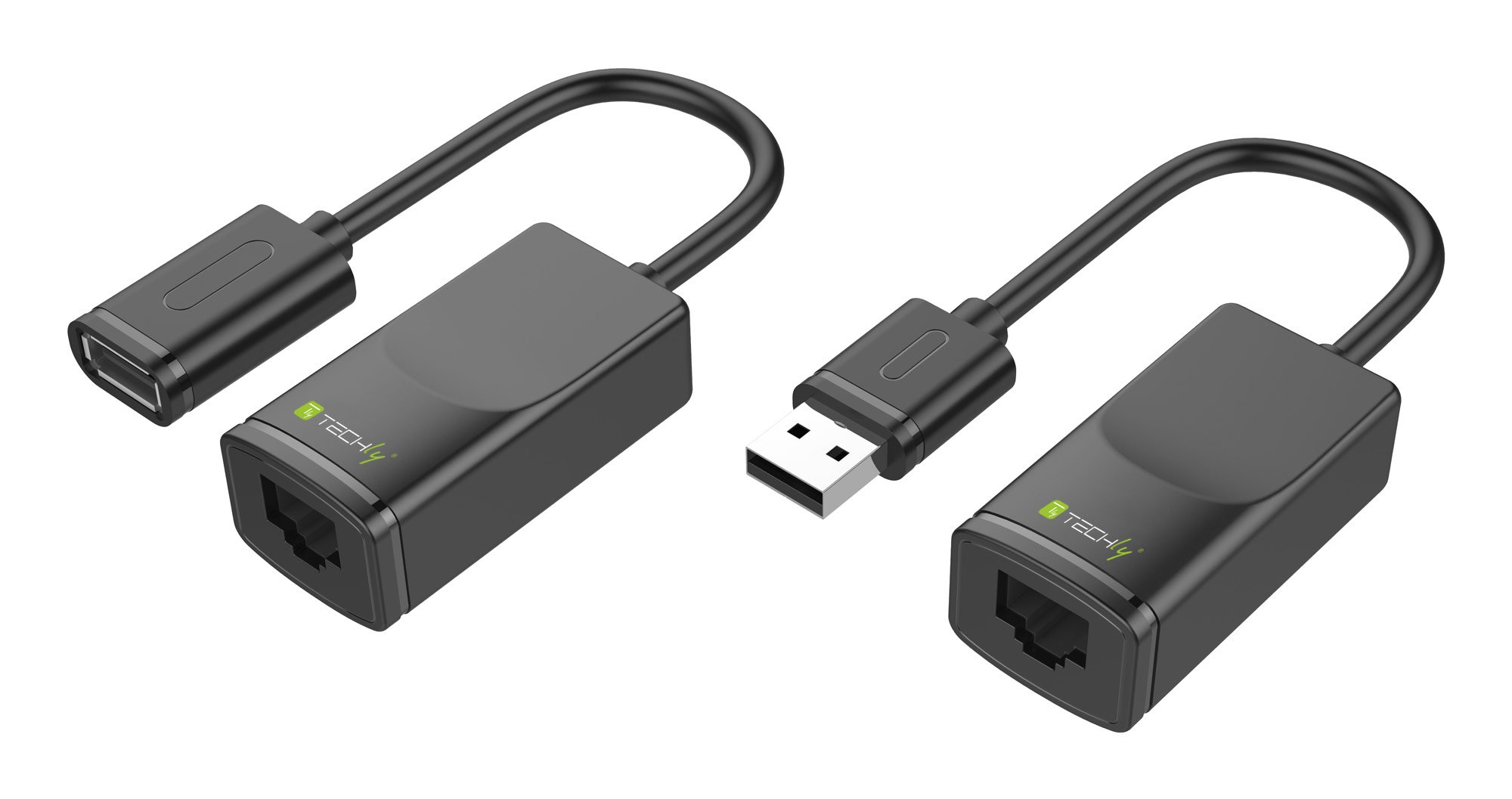 Extender USB su Cavo Cat.5E/6 60m TECHLY