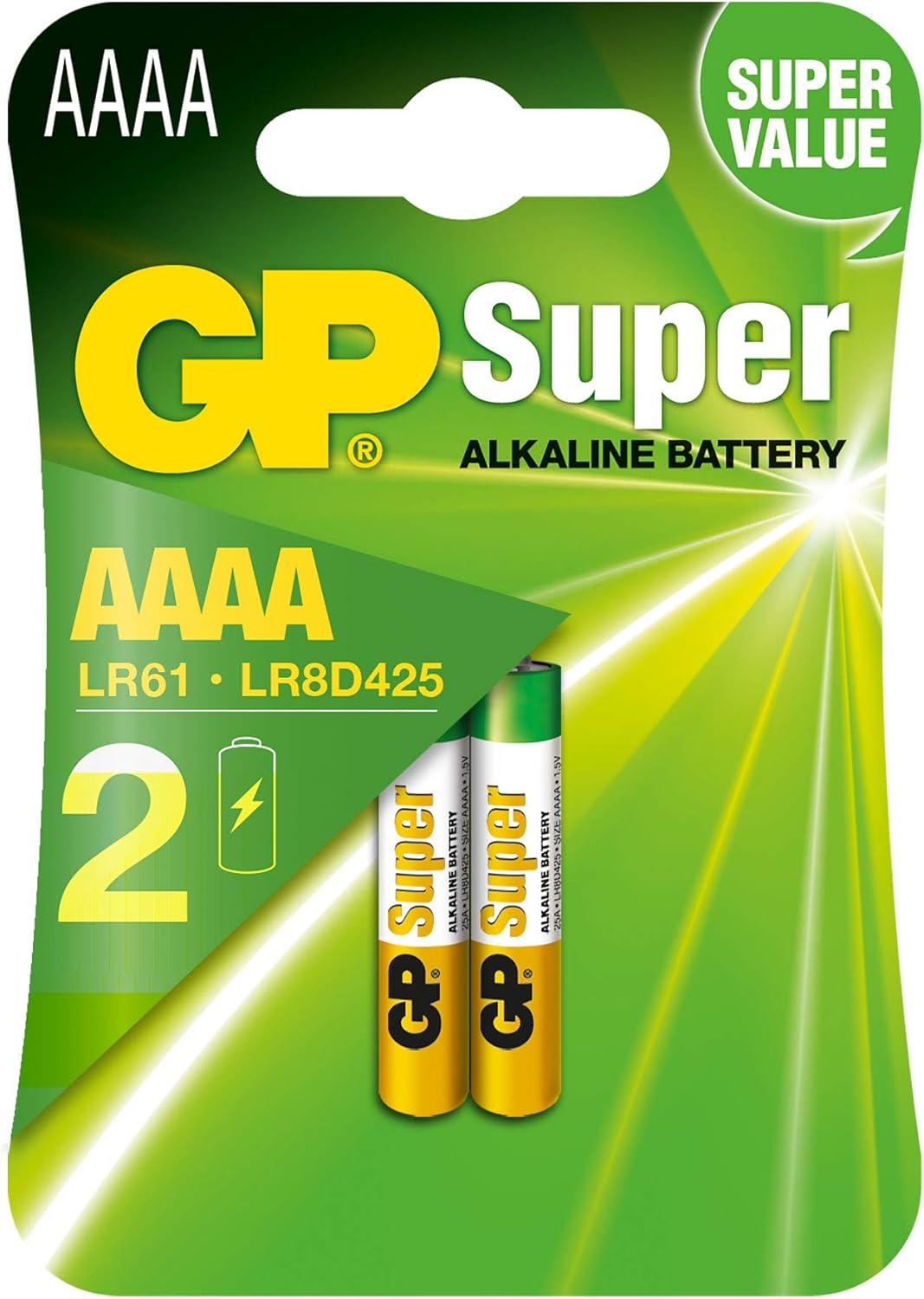 Blister 2 Batterie AAAA Mini Stilo GP Super GP BATTERIES