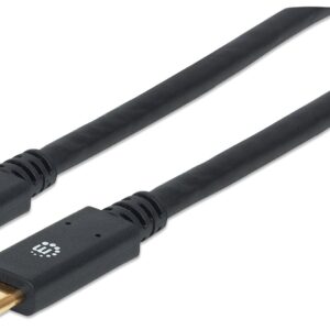 Cavo USB 3.2 Gen 1 SuperSpeed USB-C&trade; Maschio/Maschio 2m Nero MANHATTAN