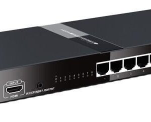 Extender Splitter 8 vie HDMI con IR su Cavo Cat.6/6a/7 fino a 120m TECHLY