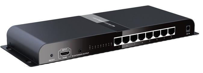 Extender Splitter 8 vie HDMI con IR su Cavo Cat.6/6a/7 fino a 120m TECHLY