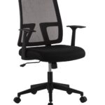 Sedia da Ufficio con Seduta Imbottita e Schienale in Rete TECHLY