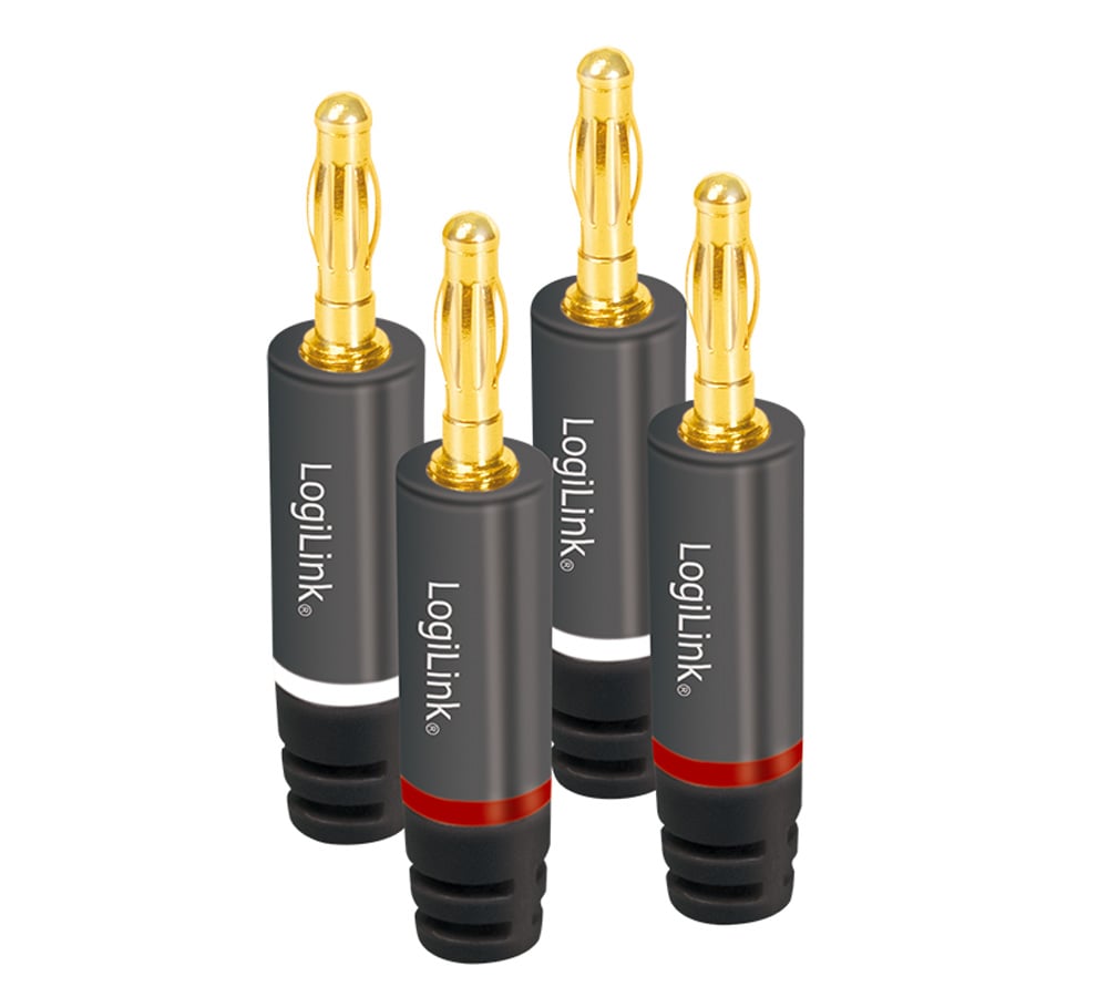 Spina a Banana 2 coppie (2x2 connettori) LOGILINK