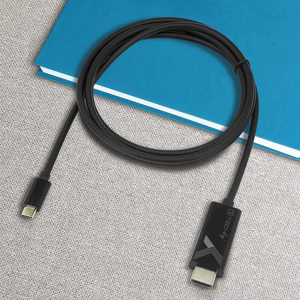 Cavo Adattatore USB-C™ Maschio a HDMI 2.0 4K Maschio 5m Nero TECHLY - immagine 3
