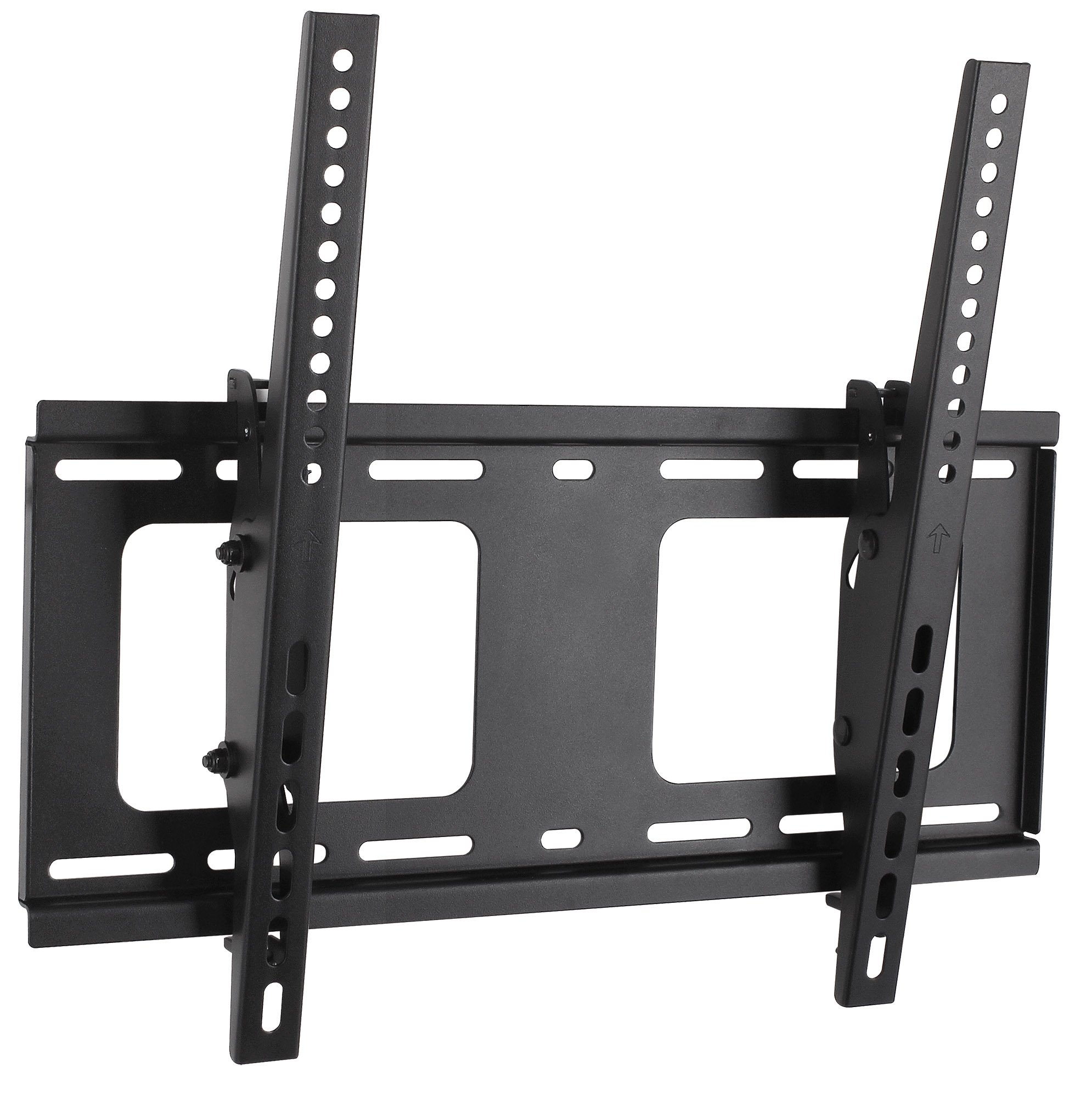 Supporto a Muro Inclinabile con Regolazione Altezza TV LED LCD 32-55'' Nero MANHATTAN - immagine 4