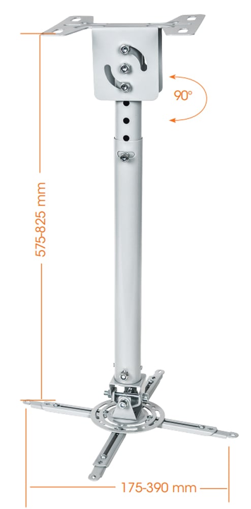 Staffa Universale per Proiettore 20kg a Soffitto MANHATTAN - immagine 3