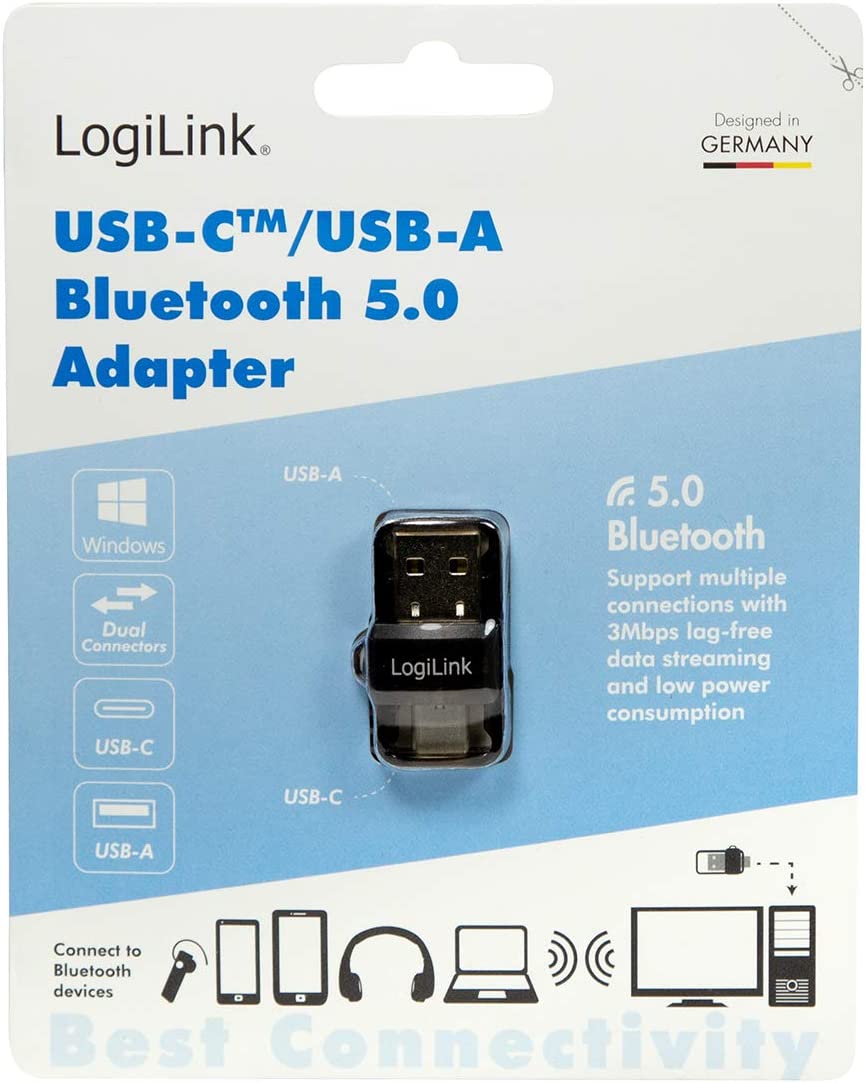 Adattatore Bluetooth 5.0 USB 3.2 USB-A e USB-C™ LOGILINK - immagine 2