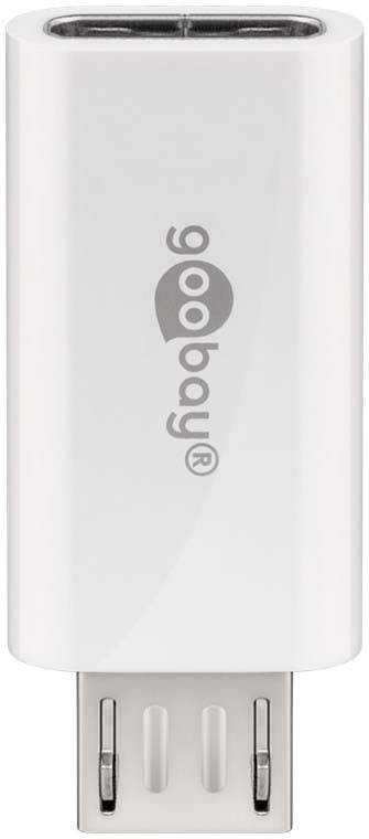 Adattatore Micro USB Maschio a USB-C&trade; Femmina Bianco GOOBAY - immagine 3
