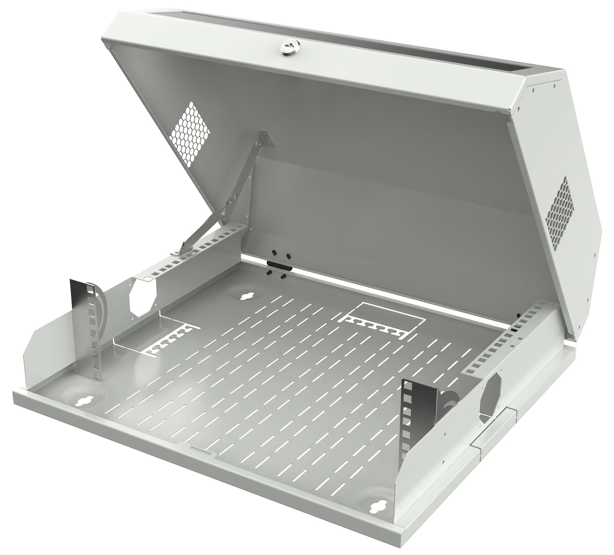 Armadio a muro 19'' Flat 9 Unità Grigio TECHLY PROFESSIONAL - immagine 2