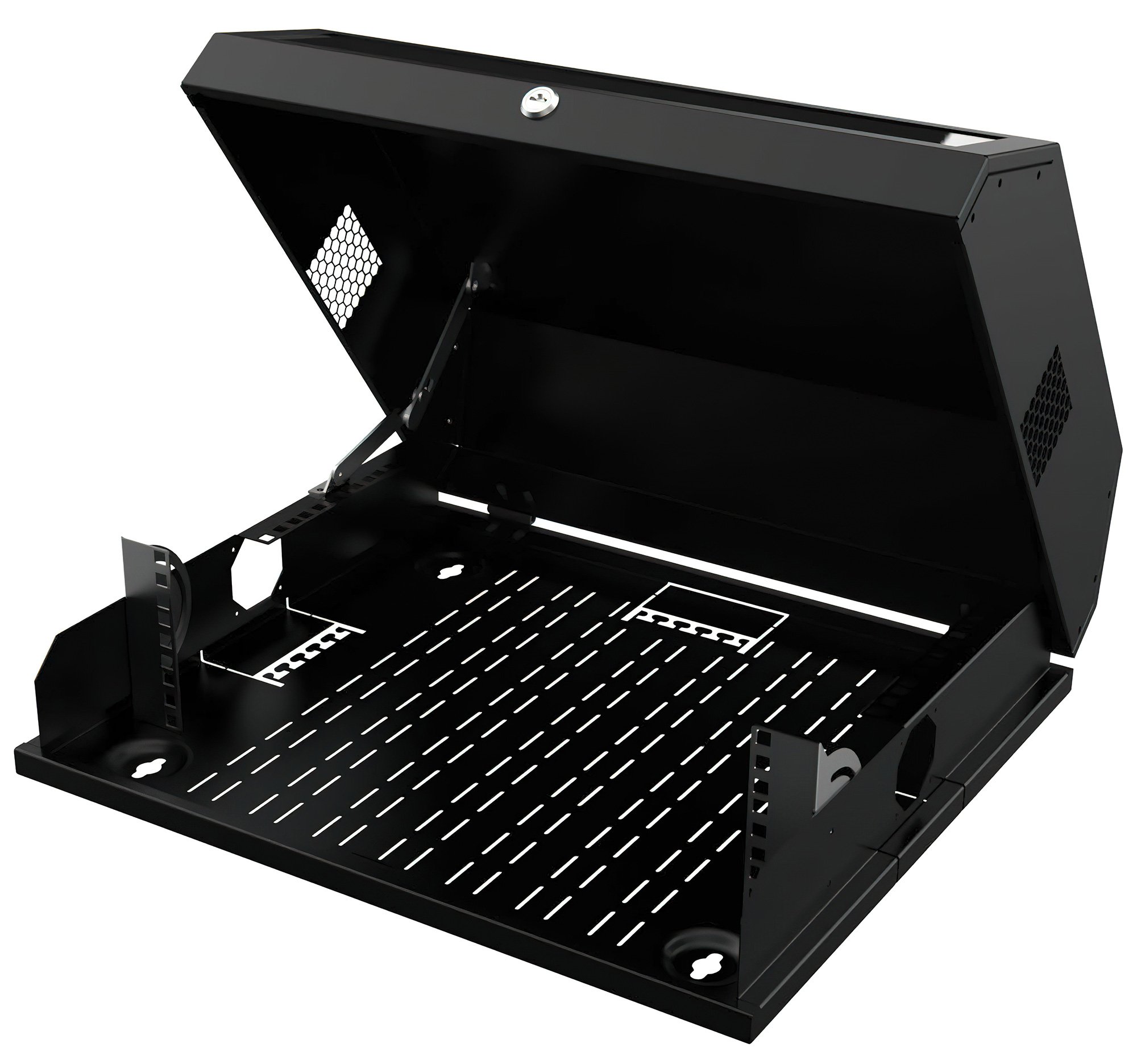 Armadio a muro 19'' Flat 9 Unità Nero TECHLY PROFESSIONAL - immagine 2