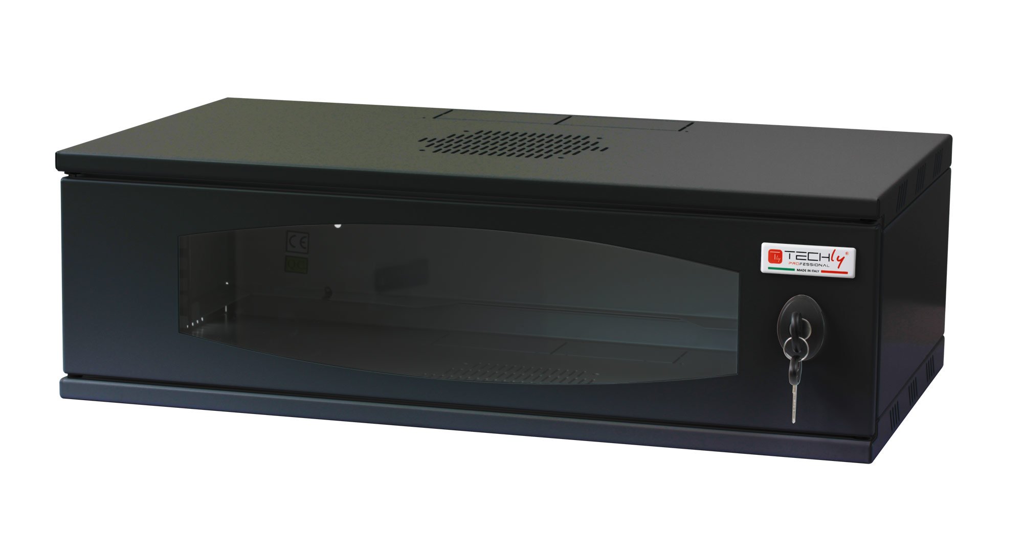 Armadio Rack 19'' a Muro 3U prof. 320 Nero Assemblato TECHLY PROFESSIONAL - immagine 2