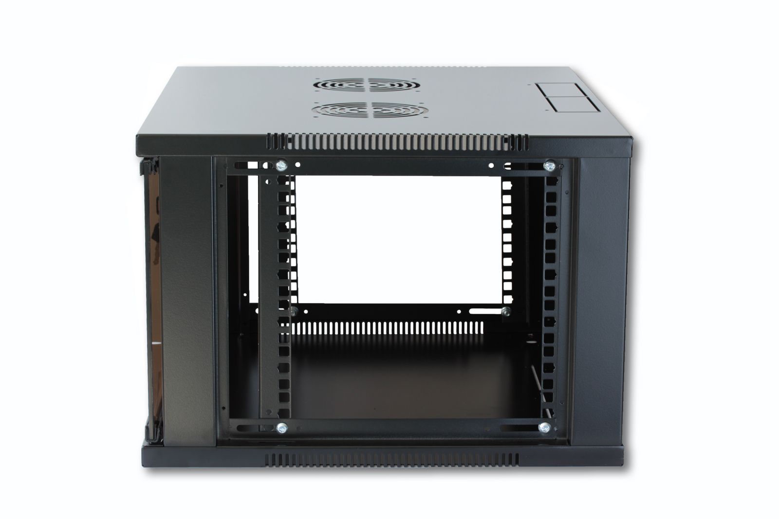 Armadio Rack 19'' a Muro 6U prof. 600 Nero Assemblato TECHLY PROFESSIONAL - immagine 2