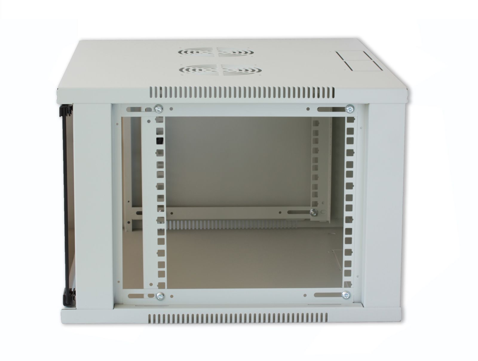 Armadio Rack 19'' a Muro 9U prof. 600 Grigio Assemblato TECHLY PROFESSIONAL - immagine 2