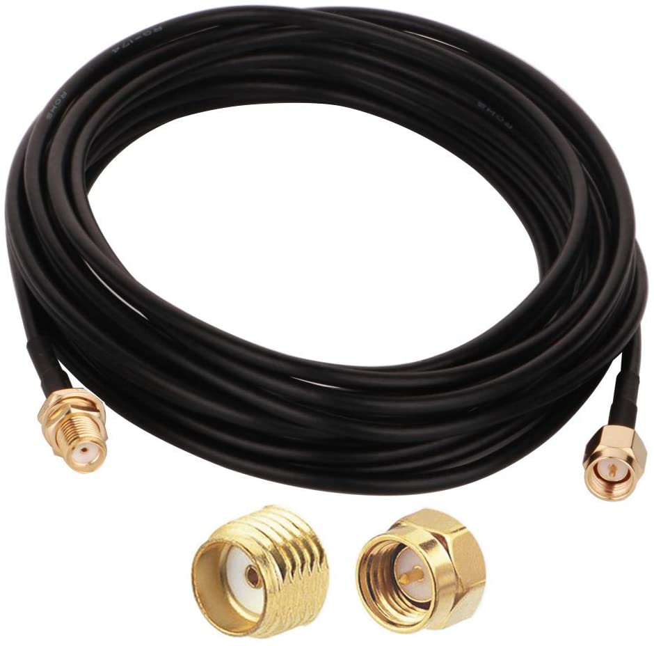 Cavo Antenna SMA M/F a Basse Perdite 7,5m Nero DELOCK - immagine 2