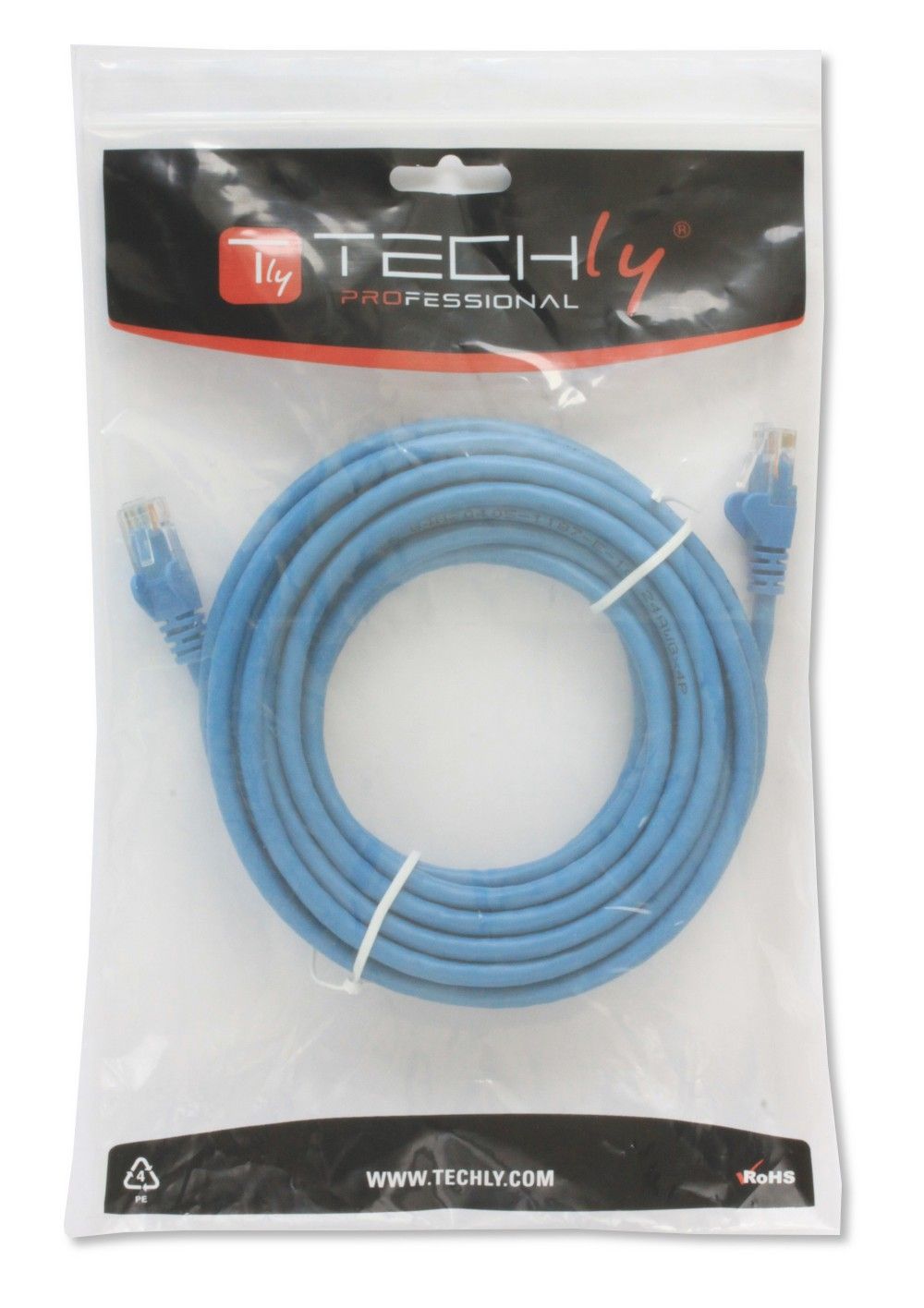 Cavo di Rete Patch in Rame Cat.6 Blu UTP 10m TECHLY PROFESSIONAL - immagine 2