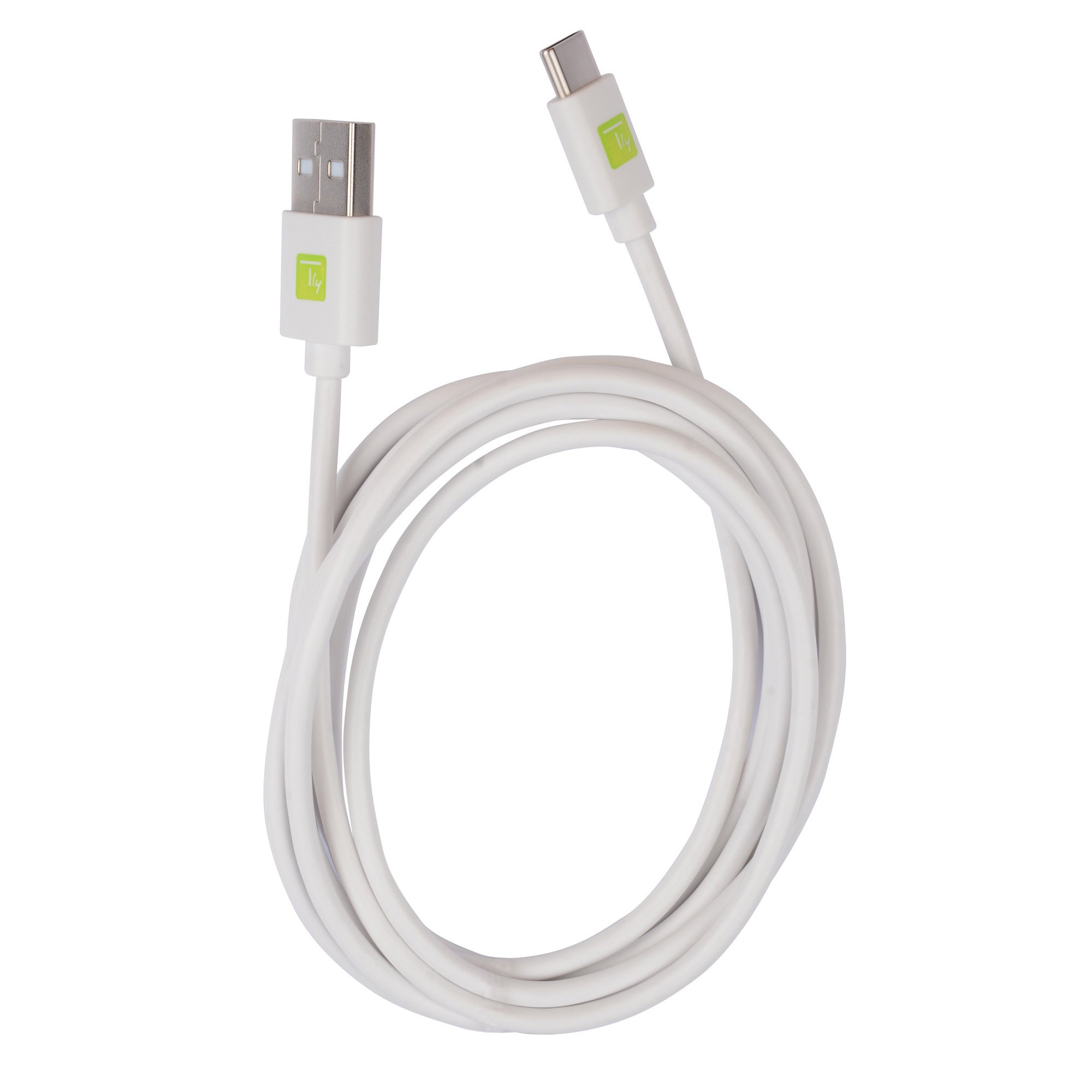 Cavo USB A Maschio 2.0 / USB-C™ Maschio 2m Bianco TECHLY - immagine 2