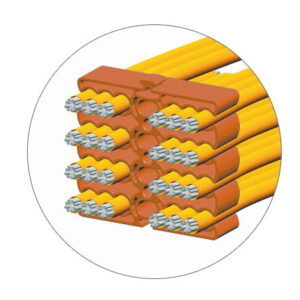 Organizzatore Modulare a Pettine per 24 Cavi Ethernet Arancione TECHLY