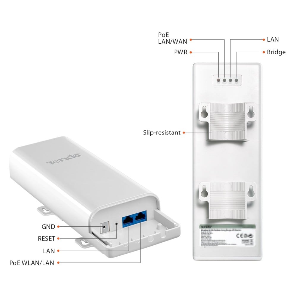 CPE Point to Point Outdoor 2.4GHz, O3 TENDA - immagine 2
