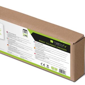 CPE Punto-Punto 900Mbps a 5.8GHz 12dBi TECHLY