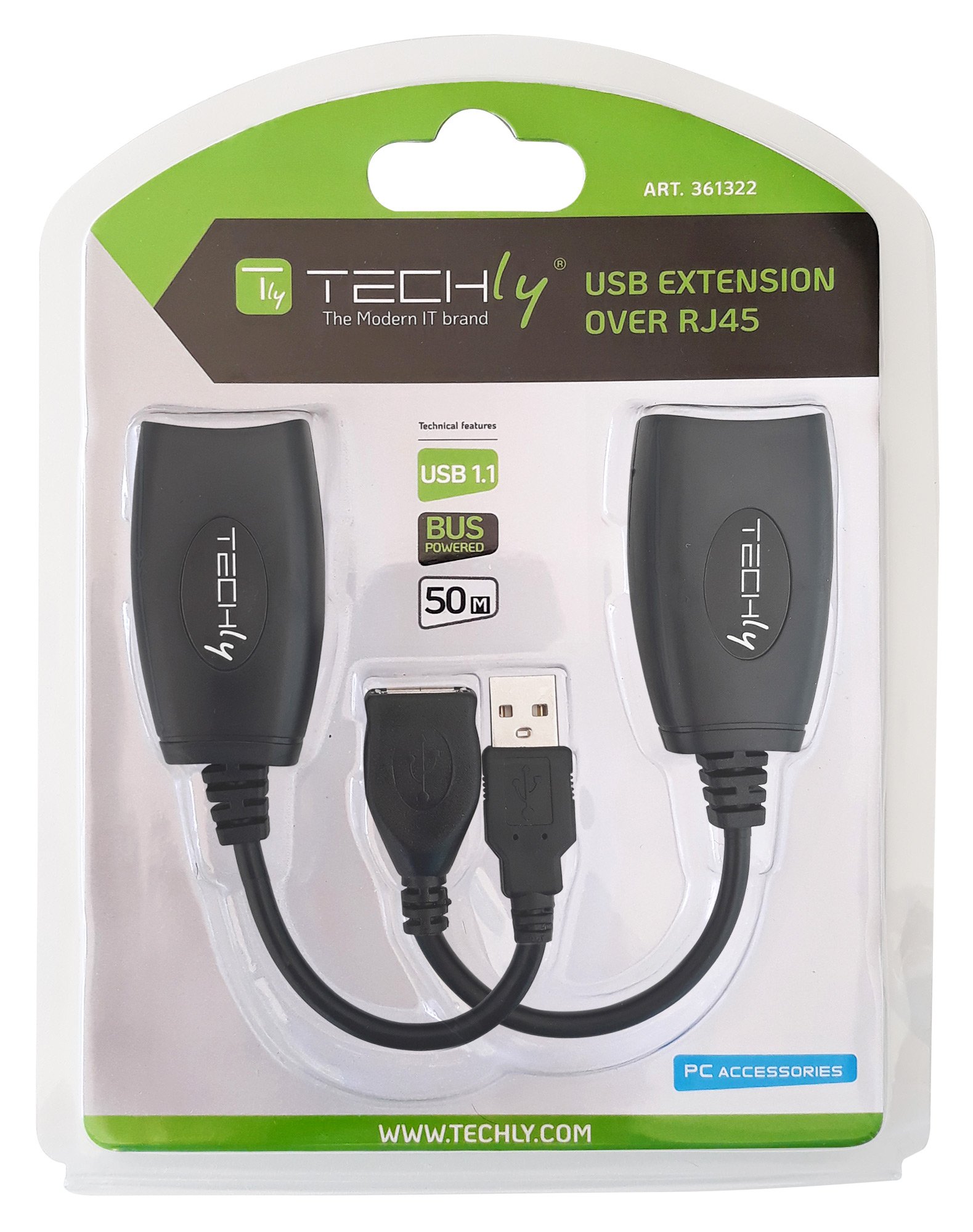 Extender USB su Cavo Cat. 5E/6 fino a 50m TECHLY - immagine 2