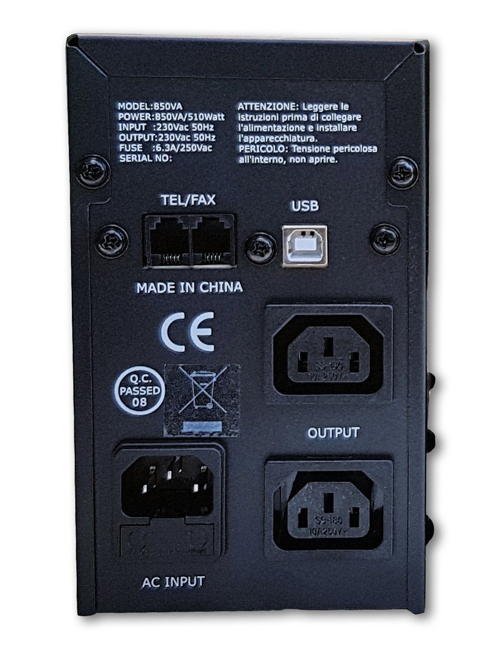 Gruppo di continuità 850VA 510W Line Interactive TECHLY PROFESSIONAL - immagine 2