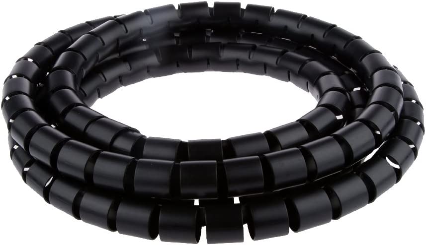 Guaina Raccoglicavi Diametro 25mm a Spirale 20m Nero TECHLY - immagine 2