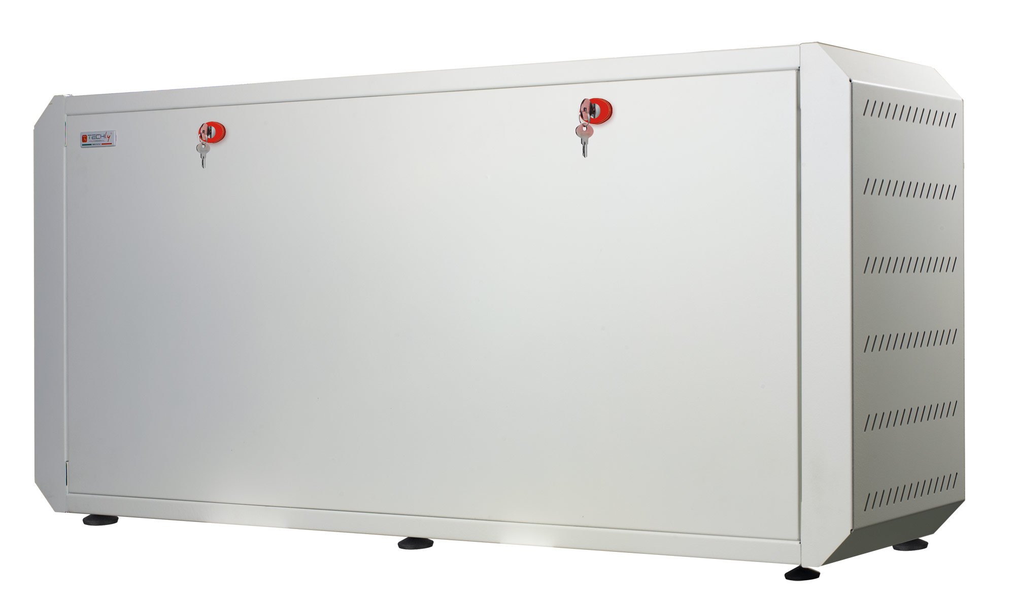 Armadio rack 19'' Ghost con porta cieca Bianco TECHLY PROFESSIONAL - immagine 2