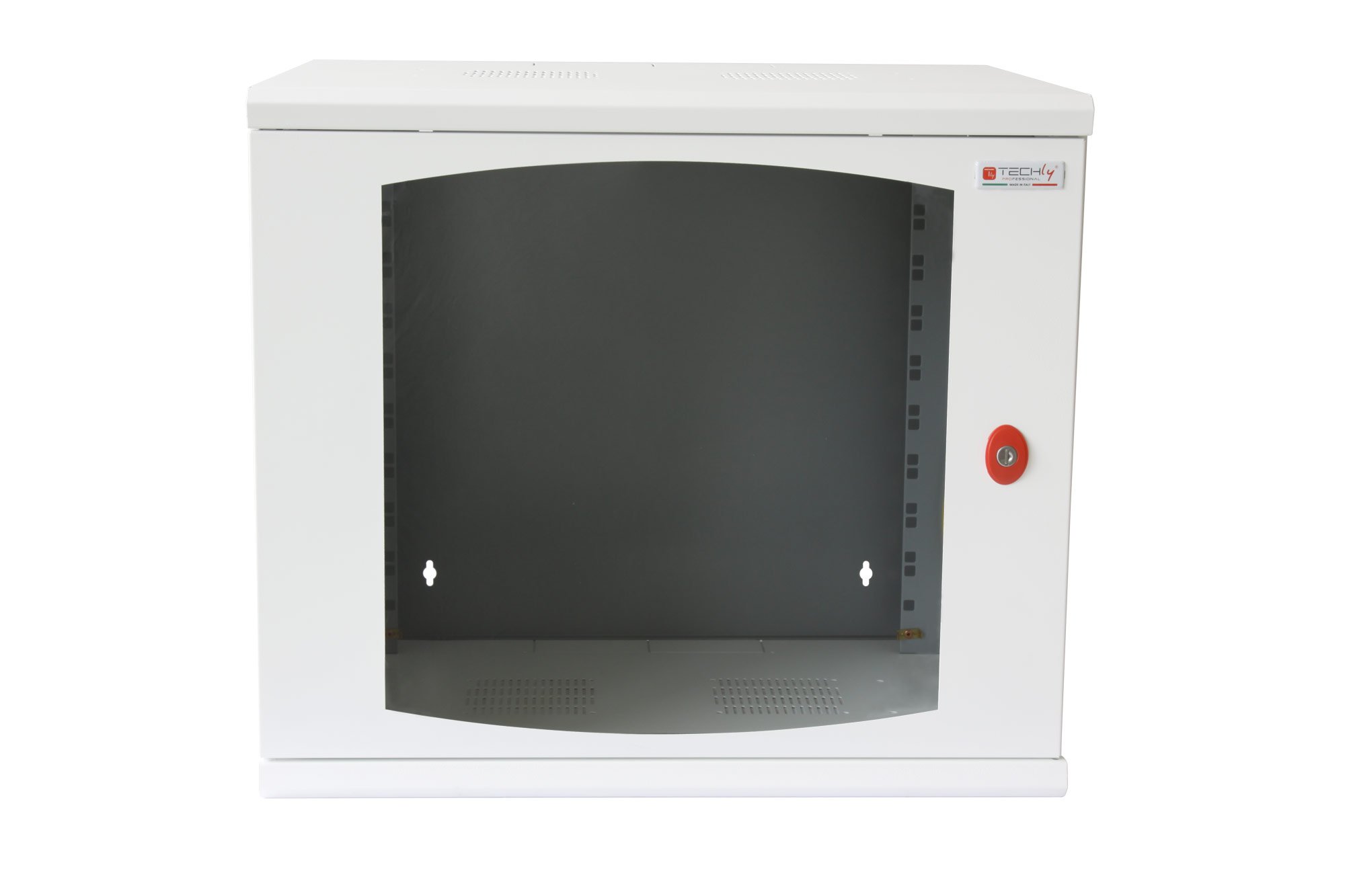 Armadio Rack 19'' a muro 10 unità sezione unica prof. 600mm Bianco TECHLY PROFESSIONAL - immagine 2