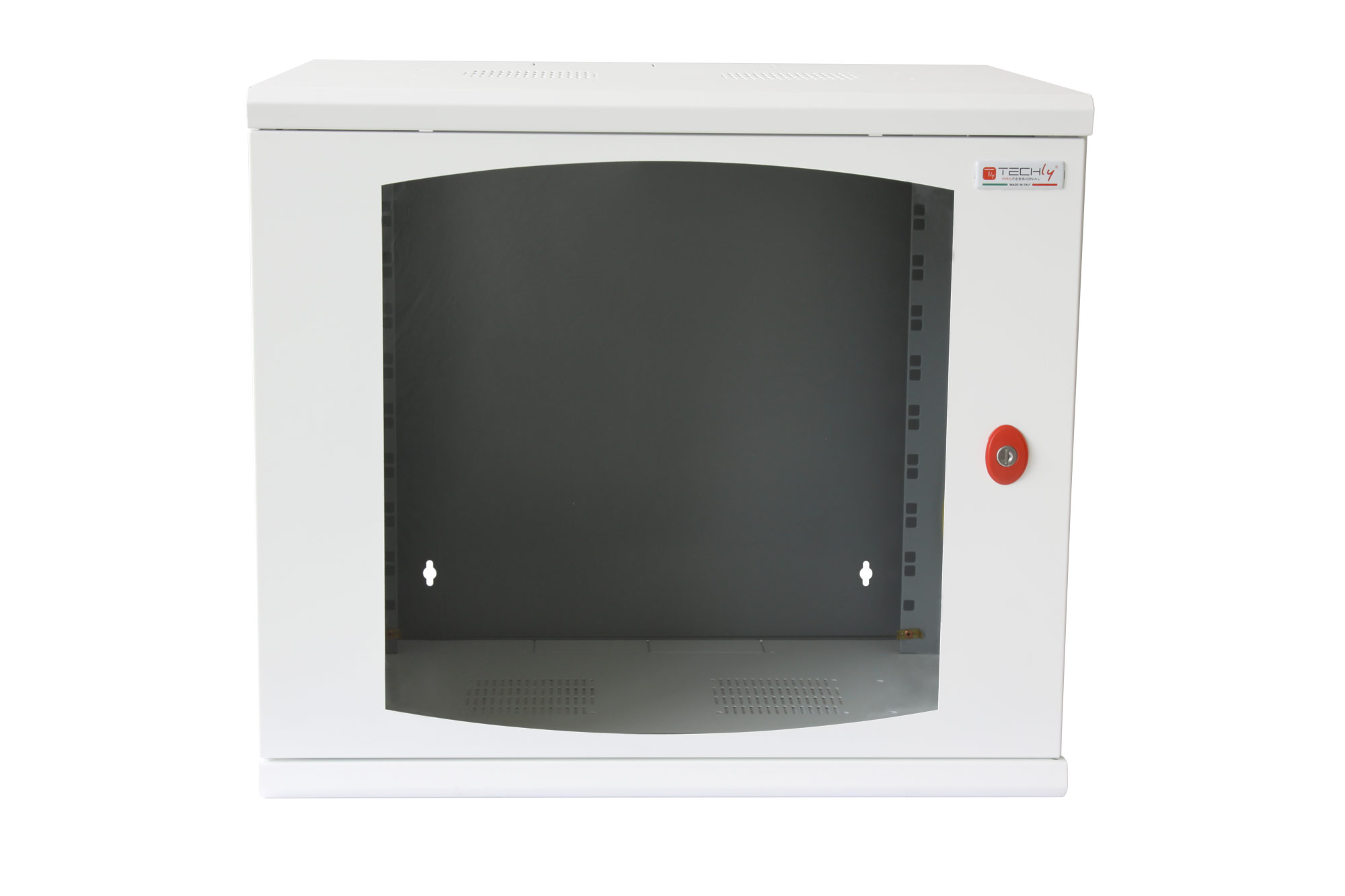 Armadio Rack 19'' a muro 13 unità sezione unica prof. 500mm Bianco TECHLY PROFESSIONAL - immagine 2
