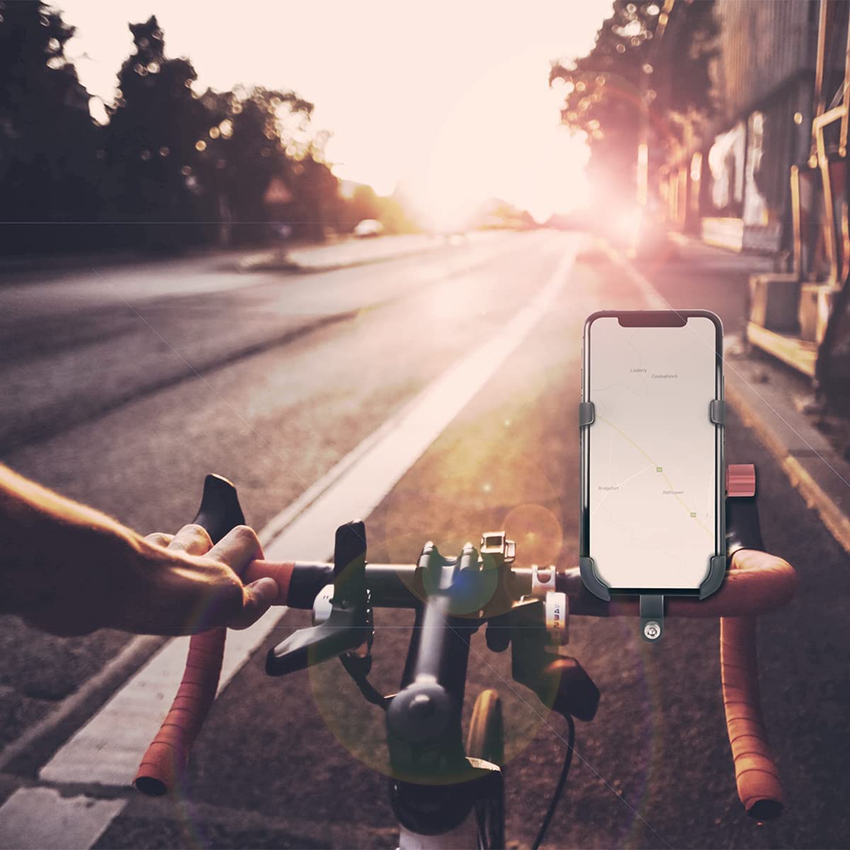 Supporto da Bicicletta per Smartphone 3,5''-7'' Fissaggio Angolato LOGILINK - immagine 2