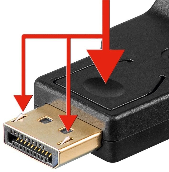 Adattatore DisplayPort DP M VGA F 1.1 Placcato Oro GOOBAY - immagine 2