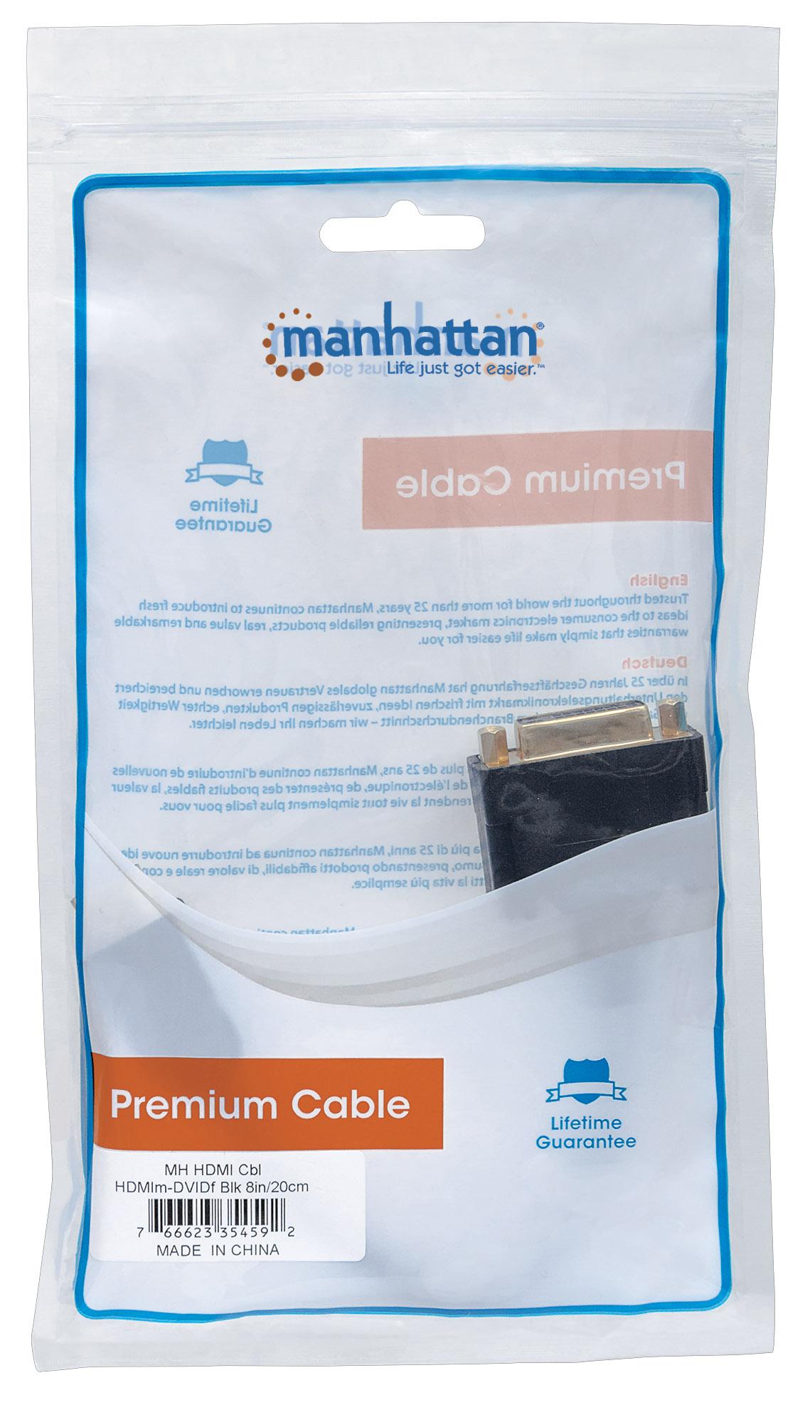 Cavo Adattatore HDMI a DVI-D MANHATTAN - immagine 2