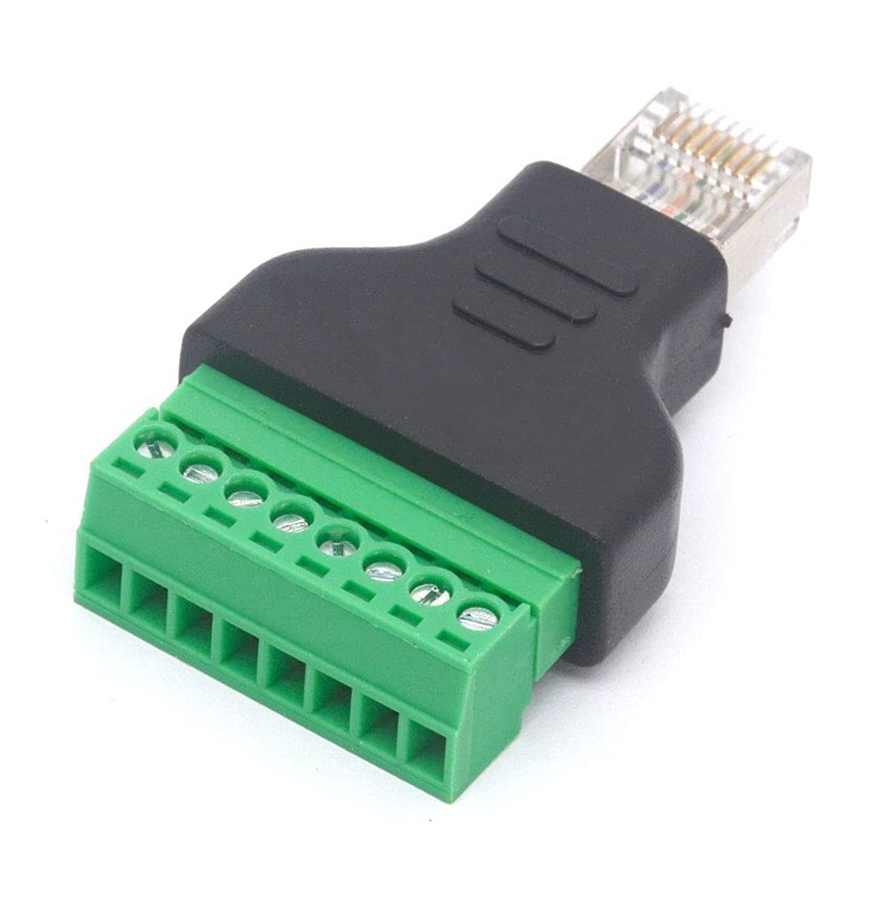 Adattatore Connettore RJ45 Maschio Terminal Block 8 pin TECHLY - immagine 2