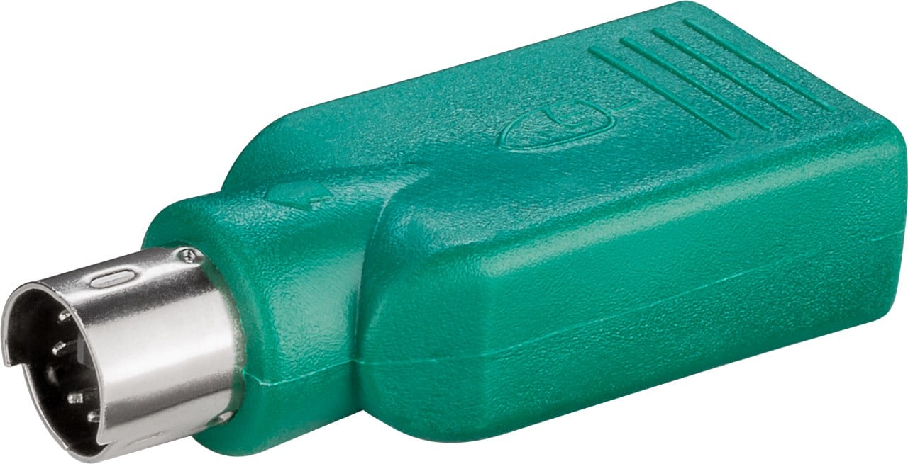 Adattatore Convertitore PS2 Maschio USB A Femmina per Tastiera e Mouse GOOBAY - immagine 2