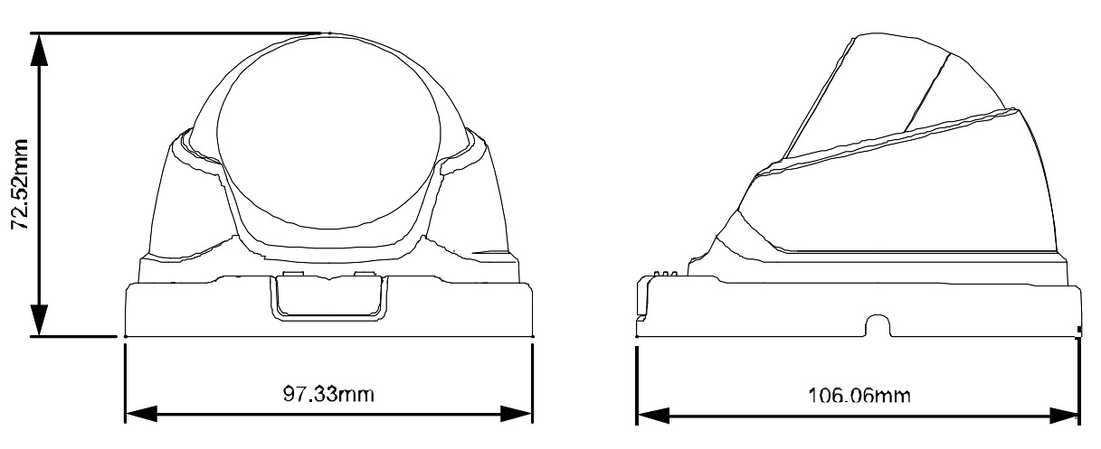 Telecamera Dome CCTV IR Full-HD da Soffitto e Parete IP66, DGC1104XTP/F36 AVTECH - immagine 2
