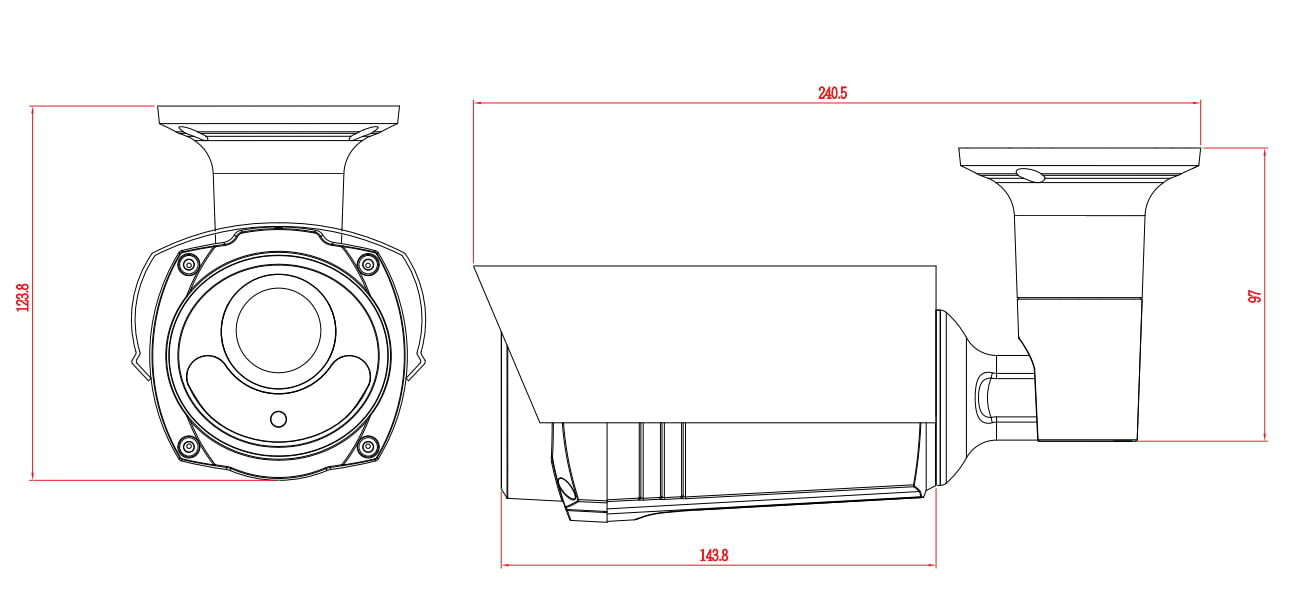 Telecamera IP 2Mp Full HD IR Starlight IP66 Lenti Motorizzate, DGM2643SVP AVTECH - immagine 2
