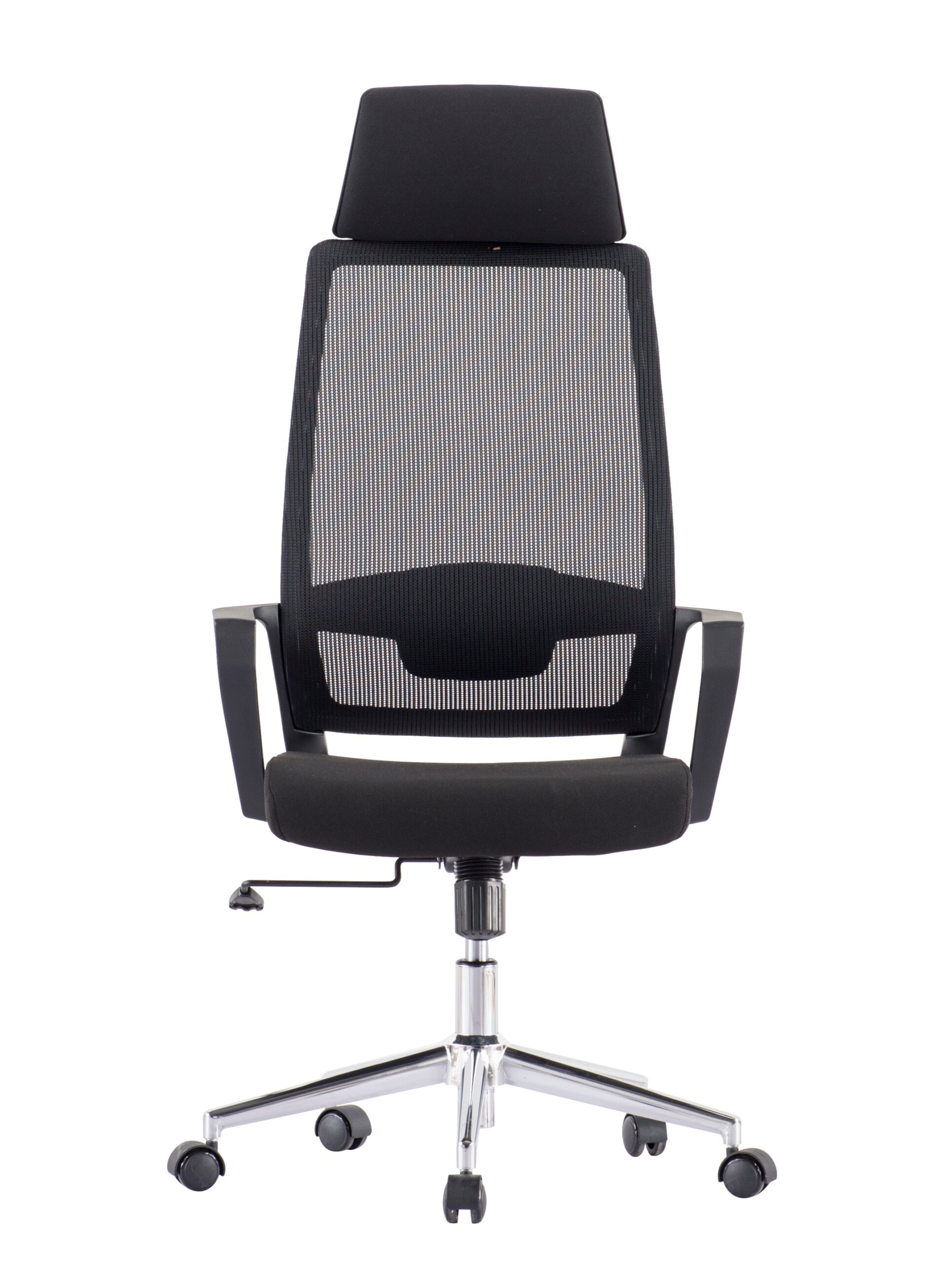 Sedia per Ufficio con Schienale Alto e Base Cromata Nero TECHLY - immagine 2