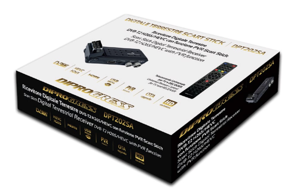 Ricevitore Digitale Terrestre DVB-T2 H265/HEVC OEM - immagine 2