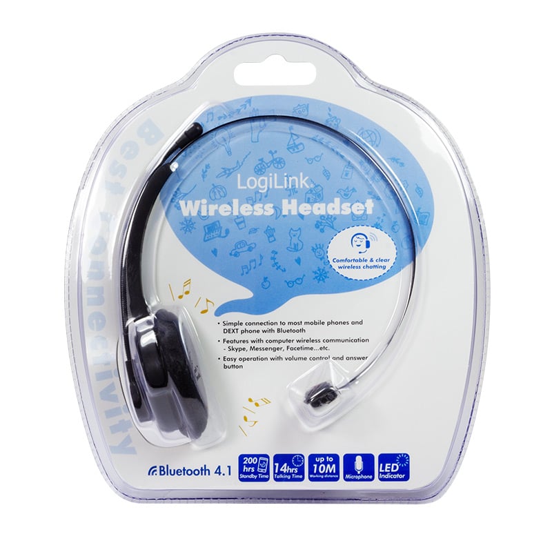 Cuffia mono e microfono Bluetooth LOGILINK - immagine 2