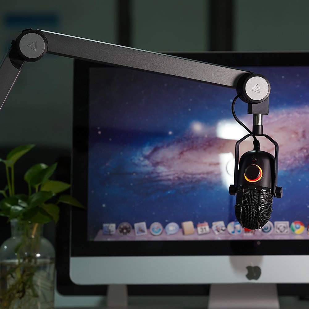 Supporto per Microfono Braccio USB Nero THRONMAX