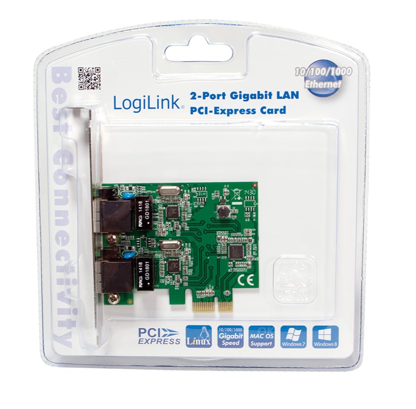 Scheda di rete 2 porte Gigabit PCI Express LOGILINK - immagine 2