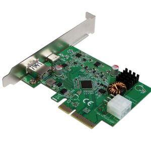 Scheda PCI Express USB 3.2 Gen2x1, 1x USB-C™ PD 3.0 e 1x USB 3.0 LOGILINK