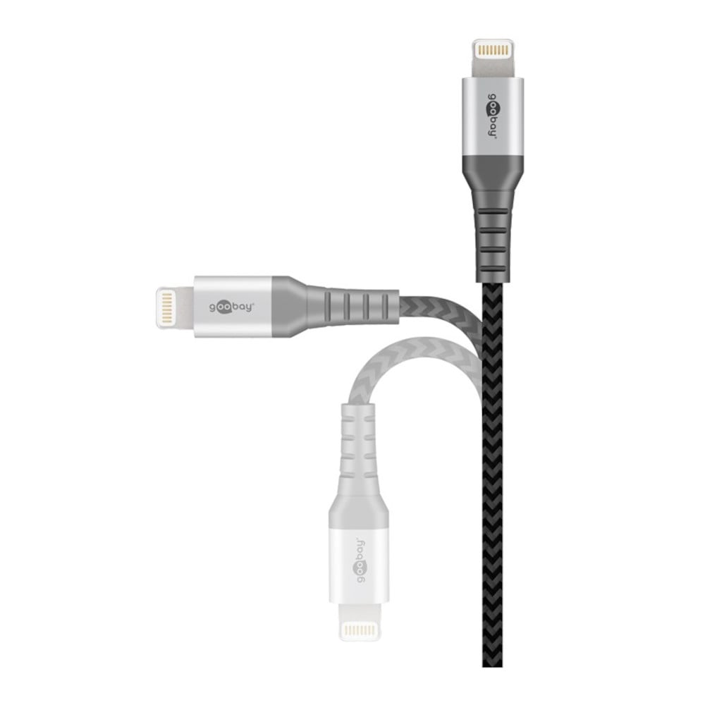 Cavo Apple Lightning 8 Pin a USB tipo A 0,5m Grigio GOOBAY - immagine 2