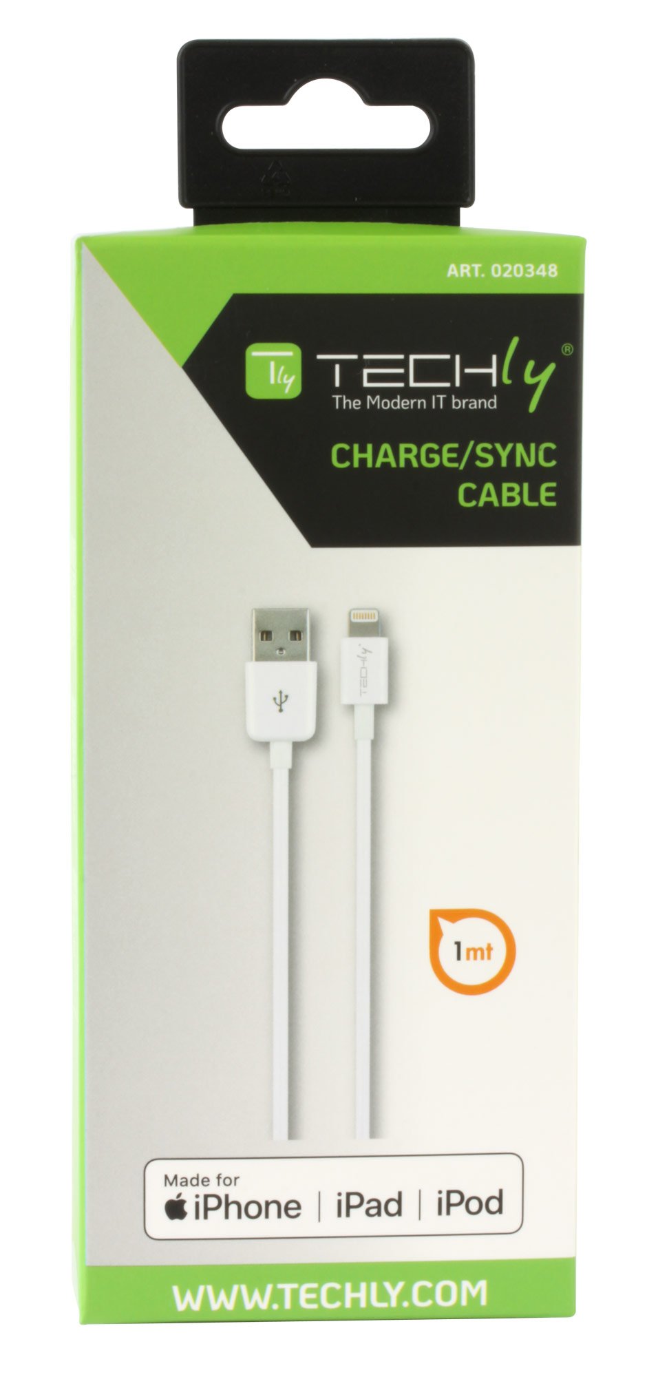 Cavo da Lightning a USB 1m Bianco TECHLY - immagine 2
