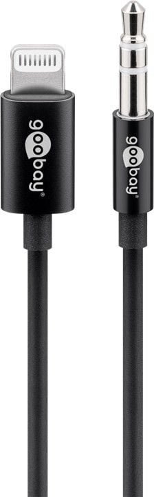 Cavo da Apple Lightning a Audio 3,5 mm M 1m Nero GOOBAY - immagine 2