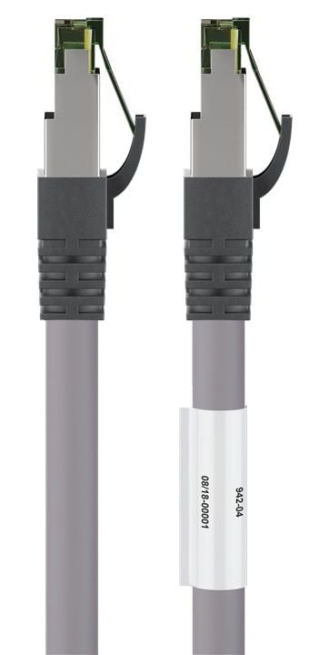 Cavo di rete Patch in rame Cat. 8.1 Grigio SFTP LSZH 1m GOOBAY - immagine 2