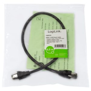 Cavo di Rete Patch in Rame Cat. 8.1 SFTP LSZH 2,0 m Nero LOGILINK