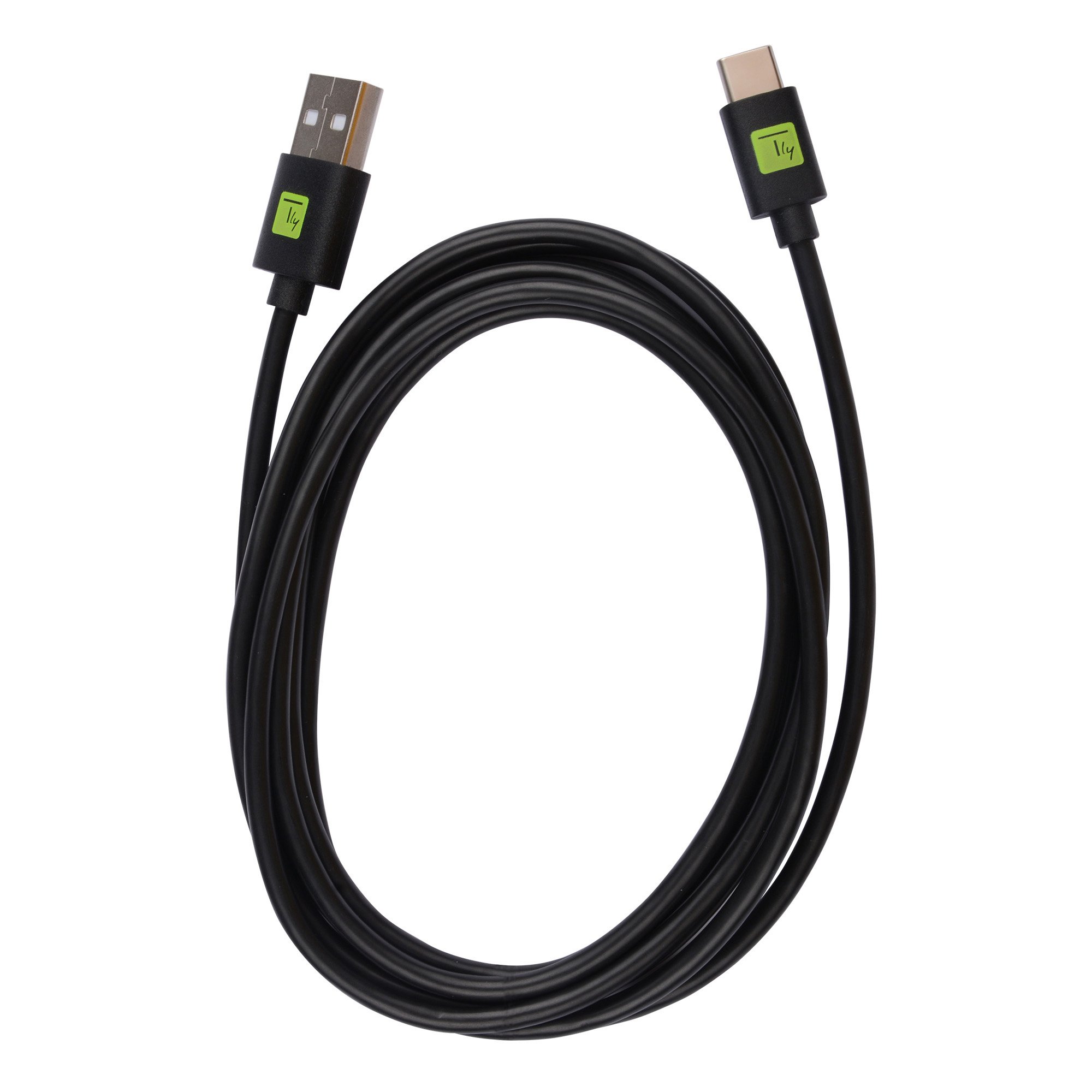 Cavo USB A Maschio 2.0 / USB-C™ Maschio 2m Nero TECHLY - immagine 2