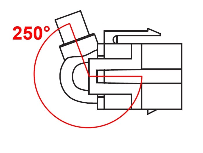 Modulo Keystone USB 3.0 A Maschio / Femmina 250° con Cavo DELOCK - immagine 2